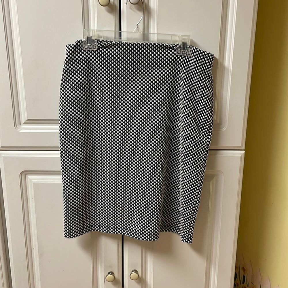 Black and White Polkadot Skirt